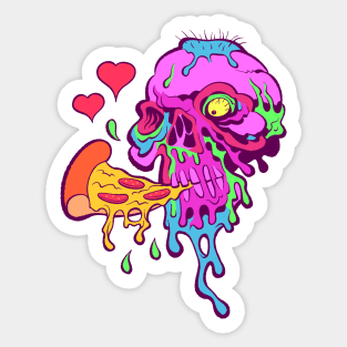 Pizza Zombie Sticker